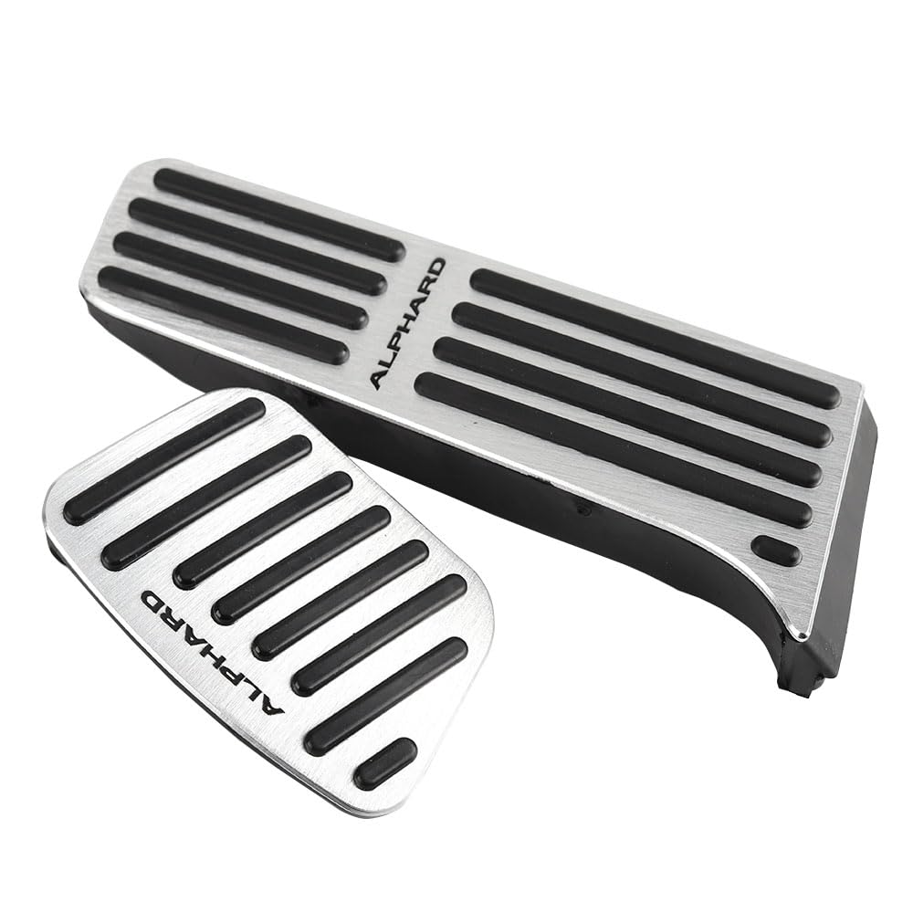 

LEXLEYS Совместимо с Toyota Alphard 40 Серии Алюминиевая Педаль Газа Тормоза Накладка Не Требуются Инструменты Резиновая Накладка Тюнинг Детали Нескользящий Тюнинг