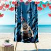 Demon Slayer Character Print Beach Towel, Large Soft Quick Dry Towel for Beach Camping Swimming