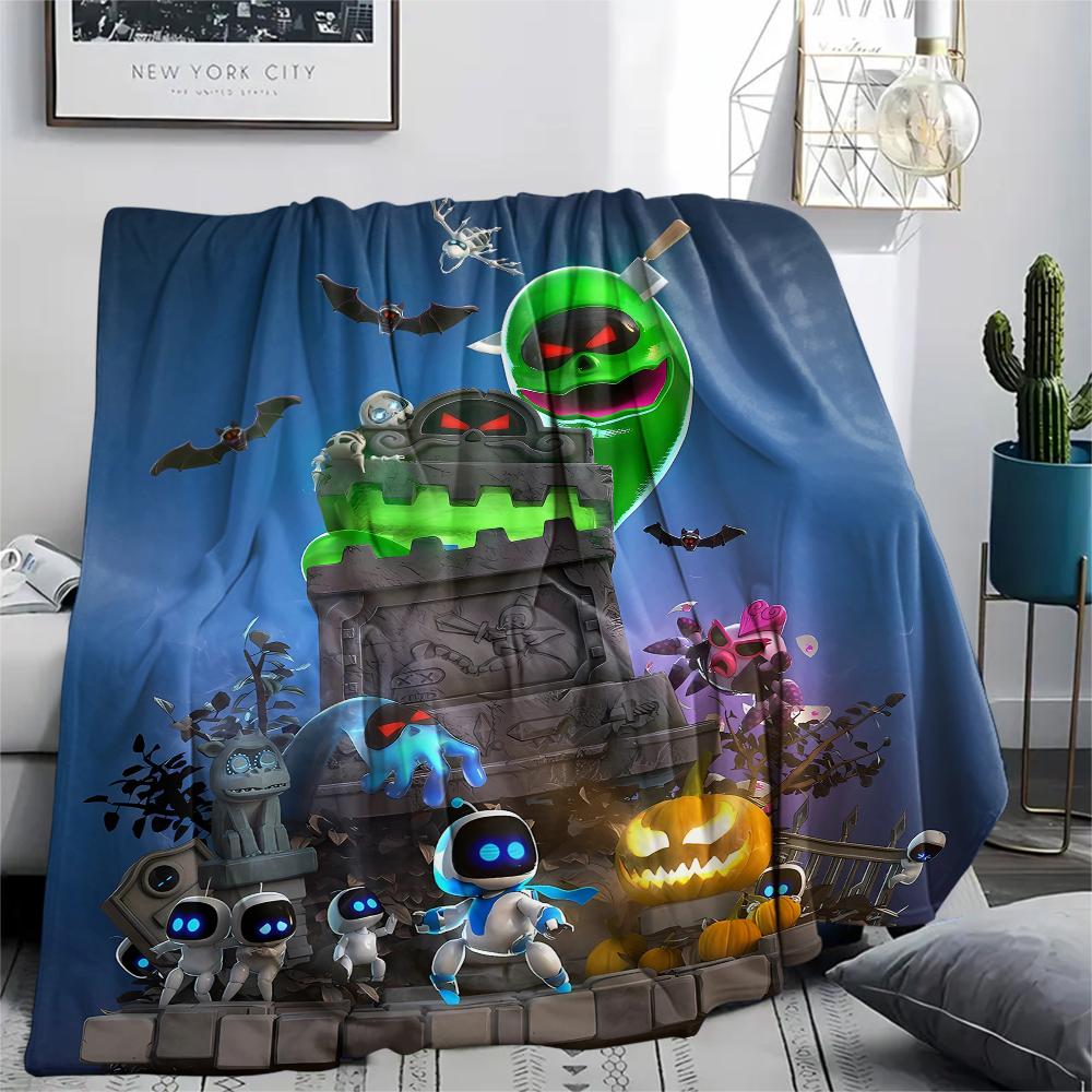 1 Stück ASTRO BOT Aufdruck Flanelldecke, Hohe Qualität für alle Jahreszeiten, Heimdekoration, Wärme und Komfort, Perfekt für Weihnachtsgeschenke