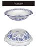 Retro Blue & White Lotus Soup Bowl - Large Ceramic Chinese-Style Bowl for Mao Xue Wang & Pickled Fish