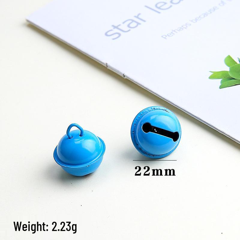 22mm Painted Candy Color Metal Bells for DIY Jewelry, Keychains, Ornaments, and Small Pet Accessories.