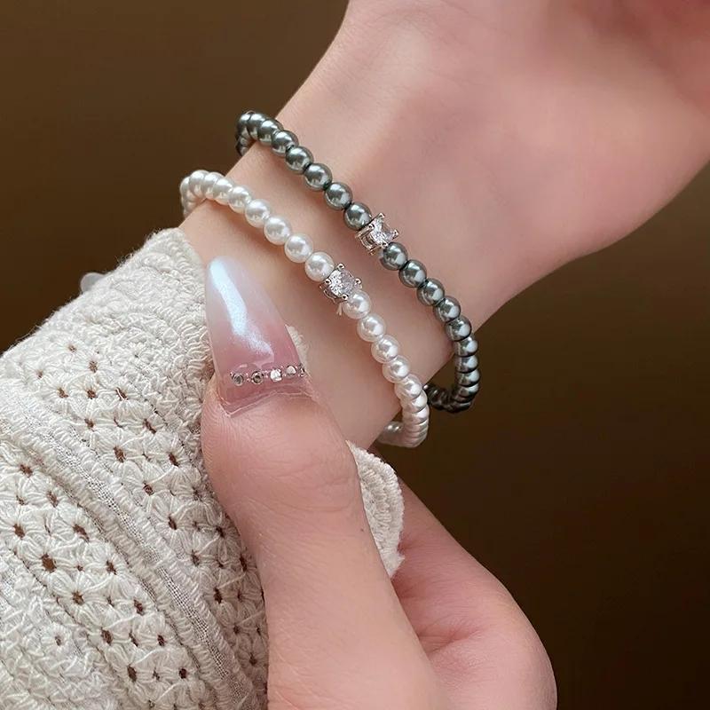 2Pcs Y2K Rhinestone Sun Moon Bracelets for Women Lovers Gold Color Silver Color Chain Friendship Bracelet Gifts Jewelry