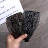 Silk Floral Printed Flower Broadside Headband Embroidery Hair Bands Hair Accessories Lace Head Hoop