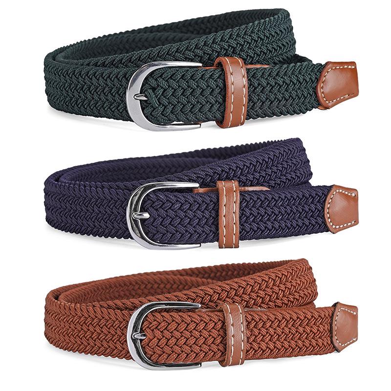 Cintura Unisex in Tela Elasticizzata - Elastico Sottile Intrecciato per Studenti Giovani