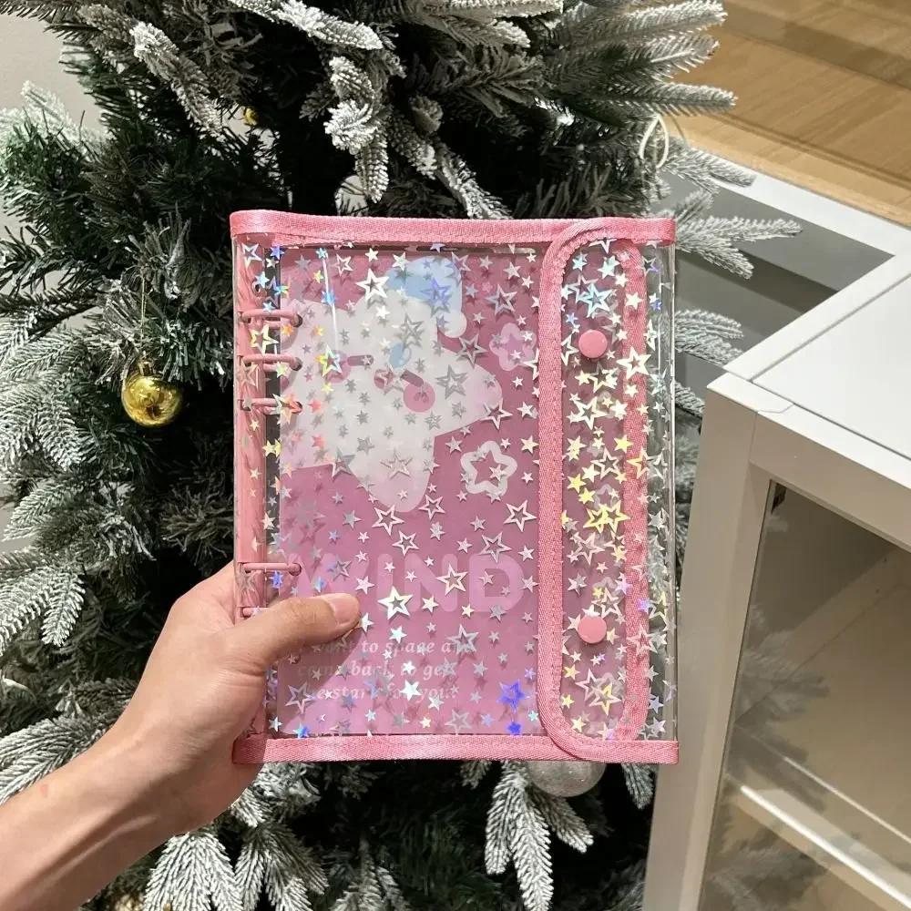 Kawaii A5 Binder Photo Album Waterproof Loose-leaf Photo Holder School Office Stationery Idol Pictures Storage Binder File Shell