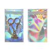 Resealable Laser Zip lock Bags Packaging Holographic Envelopes Flat Clear Plastic Candy Jewelry Food Storage Bag Multiple Sizes