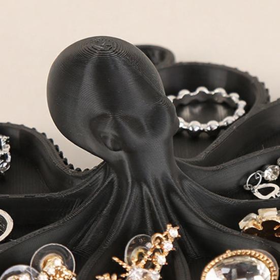 Octopus Jewelry Storage Tray with 8 Compartments Multi-purpose Necklaces Rings Earrings Trinket Organizer Holder Serving Tray Decoration