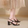 2026 Women's Summer Cross Strap High Heel Sandals Slimming Wedding Banquet Workplace Sandal
