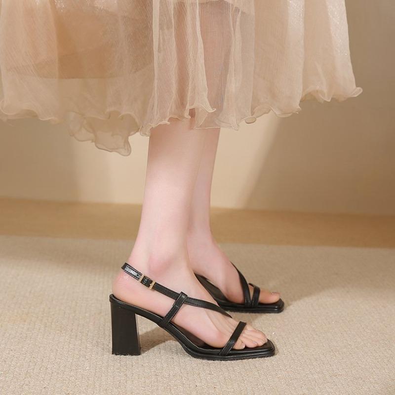 2026 Women's Summer Cross Strap High Heel Sandals Slimming Wedding Banquet Workplace Sandal