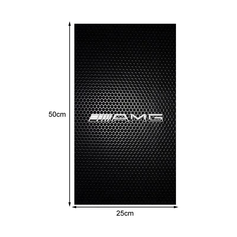 2Pcs B-Pillar Center Column PET Decals Emblem Stickers Car Styling For Mercedes Benz AMG W124 W202 W203 W204 W210 W211 W212 W220