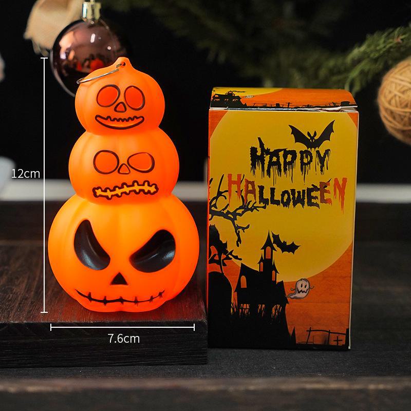 Halloween Portable LED Pumpkin Lantern Candle Lamp for Party Decoration