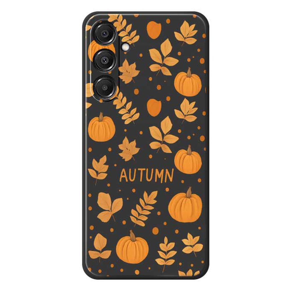 For Samsung Galaxy A16 5G/4G Case Autumn Theme Pattern Printing Straight Edge TPU Phone Back Cover