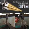 3-12/4-12/4-20mm HSS Titanium Coated Step Drill Bit Drilling Power Tools For Holz Metal High Speed Steel Loch Wood Hole Cutter