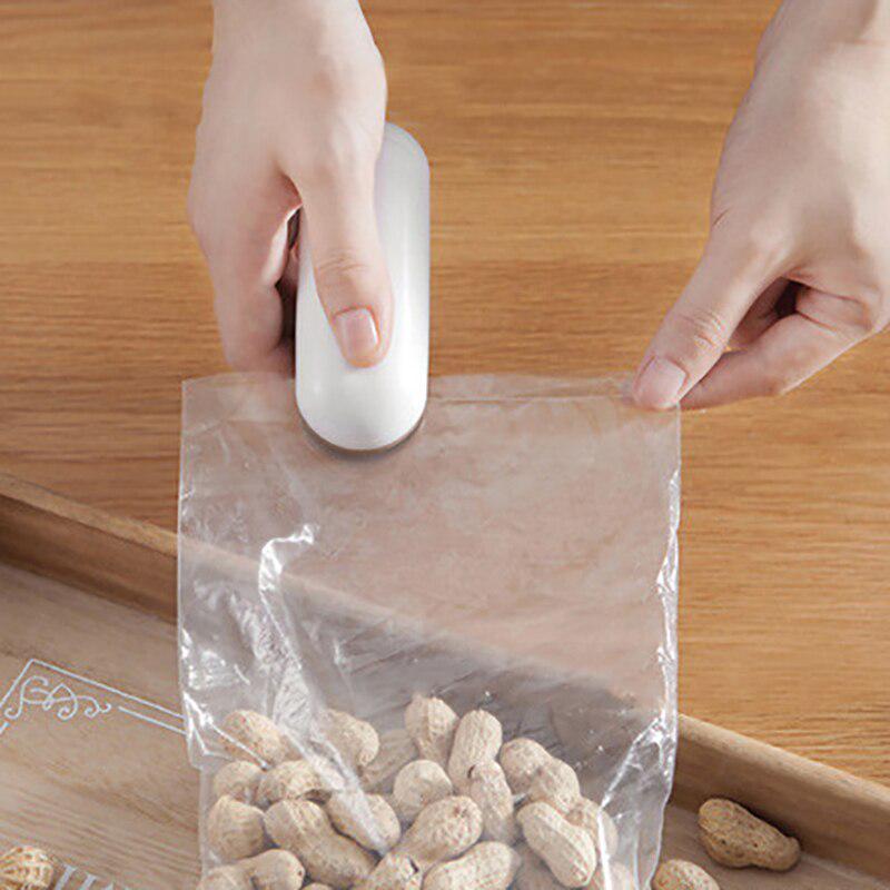 Mini Sealing Machine Portable Bag Clips Handheld Sealer Packing Plastic Bag Food Saver Storage
