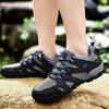 Shoes Men's Large Size Outdoor Low-top Hiking Shoes Summer Breathable Fly-woven Mesh Hollow Fashion Boots