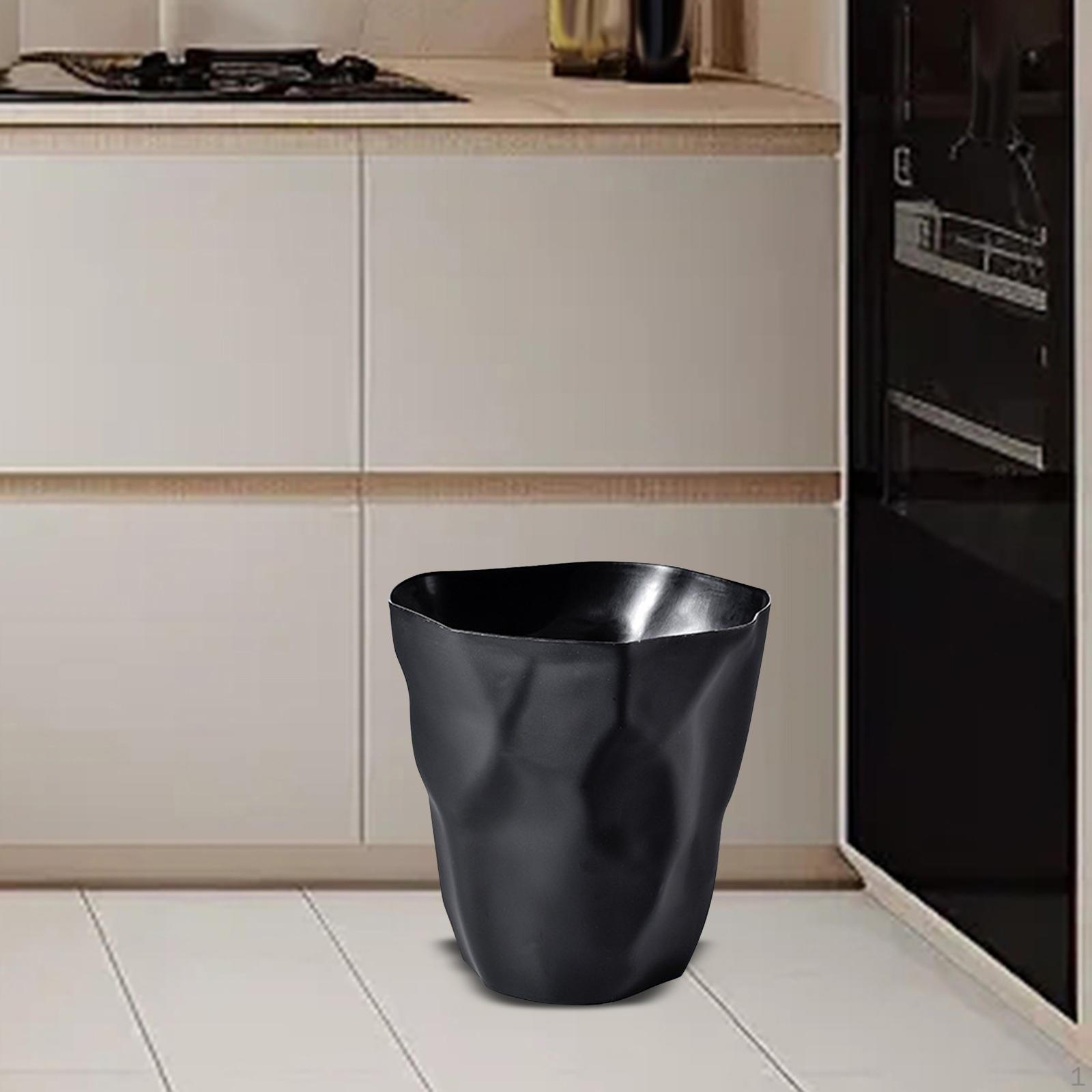 

Современный мусорный контейнер для дома и офиса чёрный