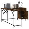 VidaXL Bureau, Table d'Ordinateur avec Rangement, Bureau d'Ordinateur avec Pieds, Table d'Écriture Chambre, Industriel, 837599