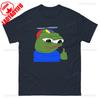 New Pepe The Frog Tops Tee Shirt Funny Pepe A Frog Wearing A Dragonfly Hat and Giving A Thumbs Up Printed T Shirt Tops Unisex