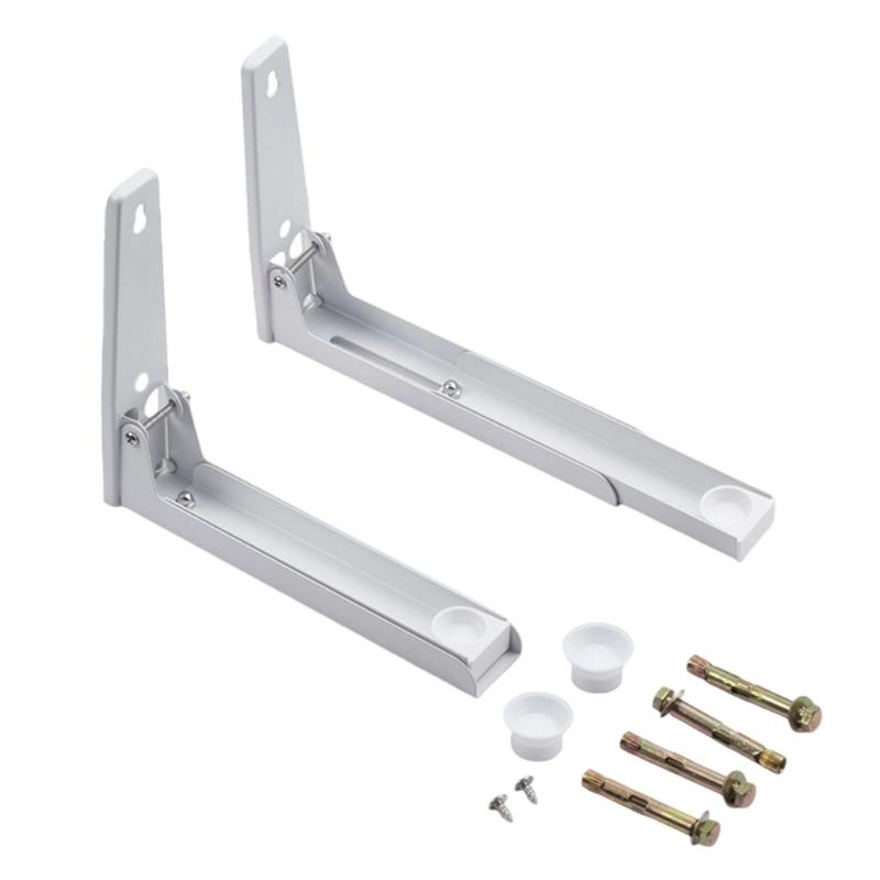 Heavy Duty 304 Stainless Steel Wall Mounted Microwave Oven Shelf Storage Rack Space Saving Kitchen Organization Tool