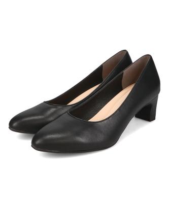 Pumps for Job Interviews, Recruitment, and Formal Occasions. Round Toe, Cushioned, Comfortable for Walking, Business, Commuting, and Formal Events. (M