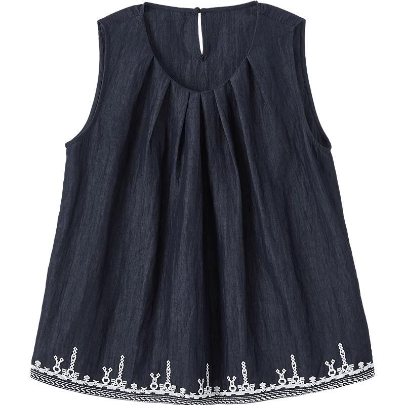 Betu Women s Bohemian Embroidered Sleeveless Top M