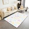 Cute Heart 3x5 Area Rug Cartoon Bow Knot Rugs for Living Room | Colorful Romantic Pink Fantasy Washable Rug,Valentine's Day Theme Love Heart