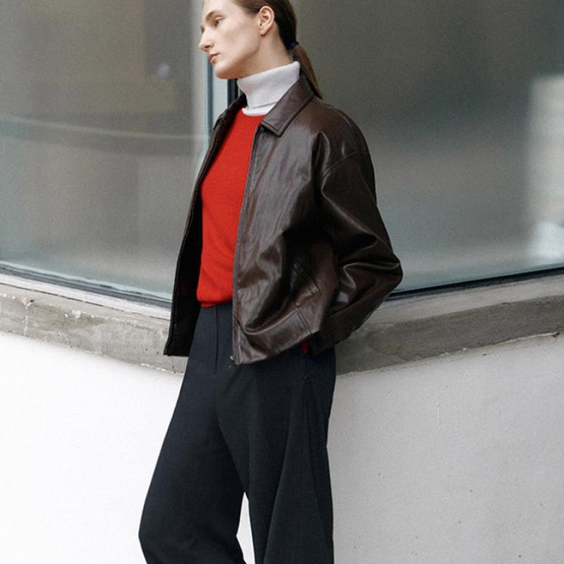 She S miSS Eco Leather Quilted blouSon Jumper Swwjpo41010 Dw