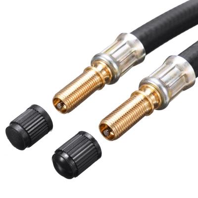 Manguera de Extensión para Válvulas de Neumáticos Universal 110-200 mm Adaptador Flexible de Goma para Uso en Rueda de Coche, Bicicleta, Scooter Instalación Fácil