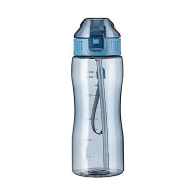 Motivational Drinking Water Bottle Portable Anti Fall 580ml PC Sports Bottle for Outdoor Students Adults