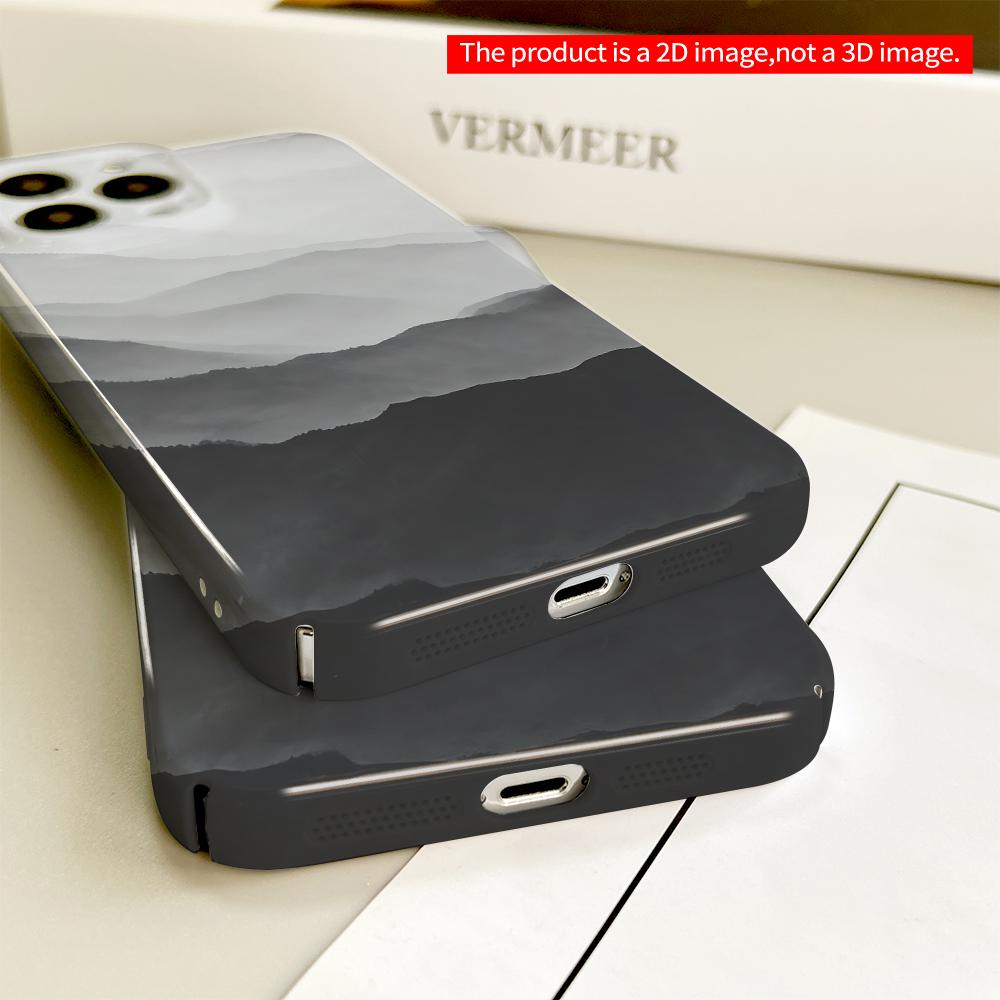 Misty Mountain Layers Phone Case All Inclusive Film Hard Phone Case, Compatible with iPhone 18 Pro Max 17 16 15 14 13 12 11