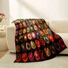 1PC Vintage Floral Crochet Blanket - Super Soft Flannel Four Seasons Sofa, Bed and Home Decor Shawl, Luxurious and Comfortable G