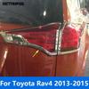 For Toyota Rav4 Rav 4 2013 2014 2015 Chrome Rear Light Lamp Cover Trim Taillamp Taillight Protector Accessories Car Styling