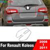 Rear Tail Light Lamp Cover Trim For Renault Koleos 2008 2009 2010 2011 Chrome Car Accessories Taillight Taillamp Frame Trims