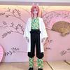 Demon Slayer Sabito Tradycyjny Japoński Mundur Korpusu Cosplay, Starożytne Kimono Strój Anime