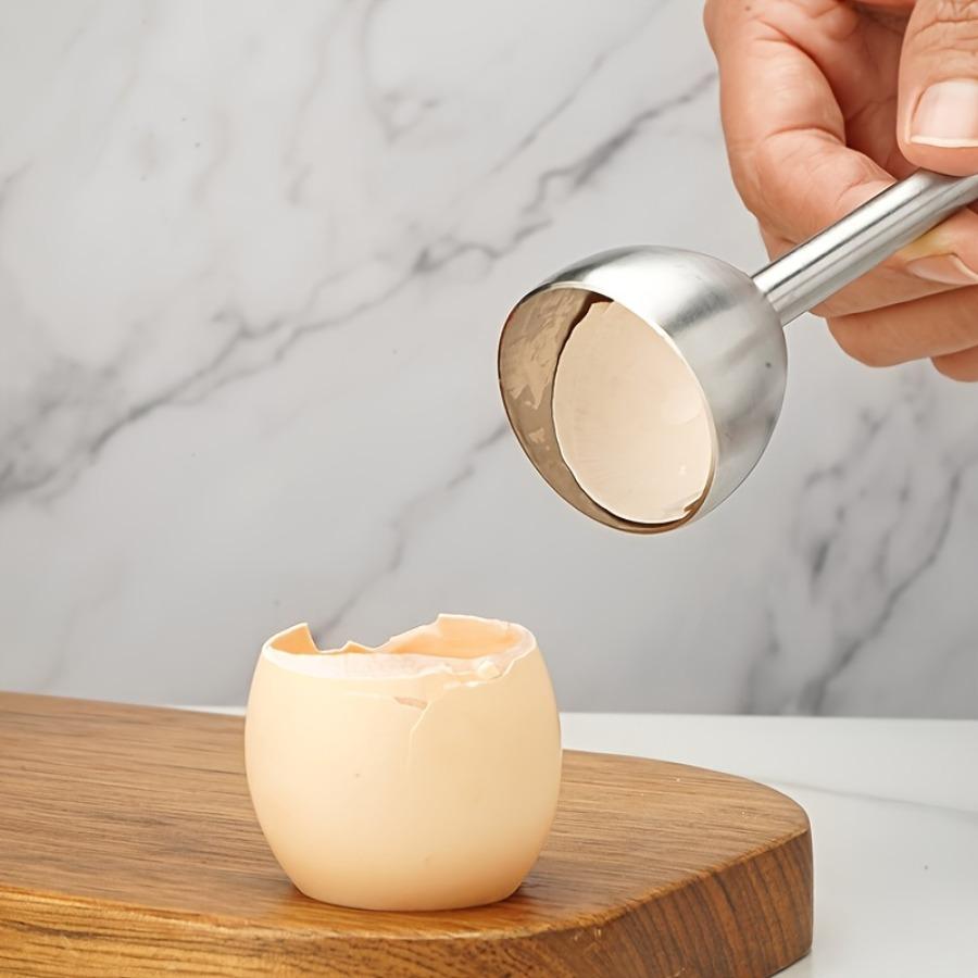 Stainless Steel Elastic Egg Cracker, Manual Egg Shell Opener