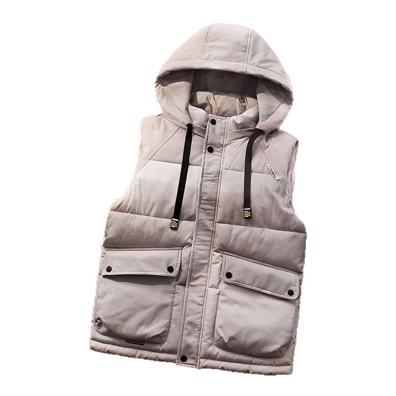Herbst- und Winter-Werkzeugbaumwolle Weste Herren Winter große Taschen tragen warme Baumwolljacke lockere Weste