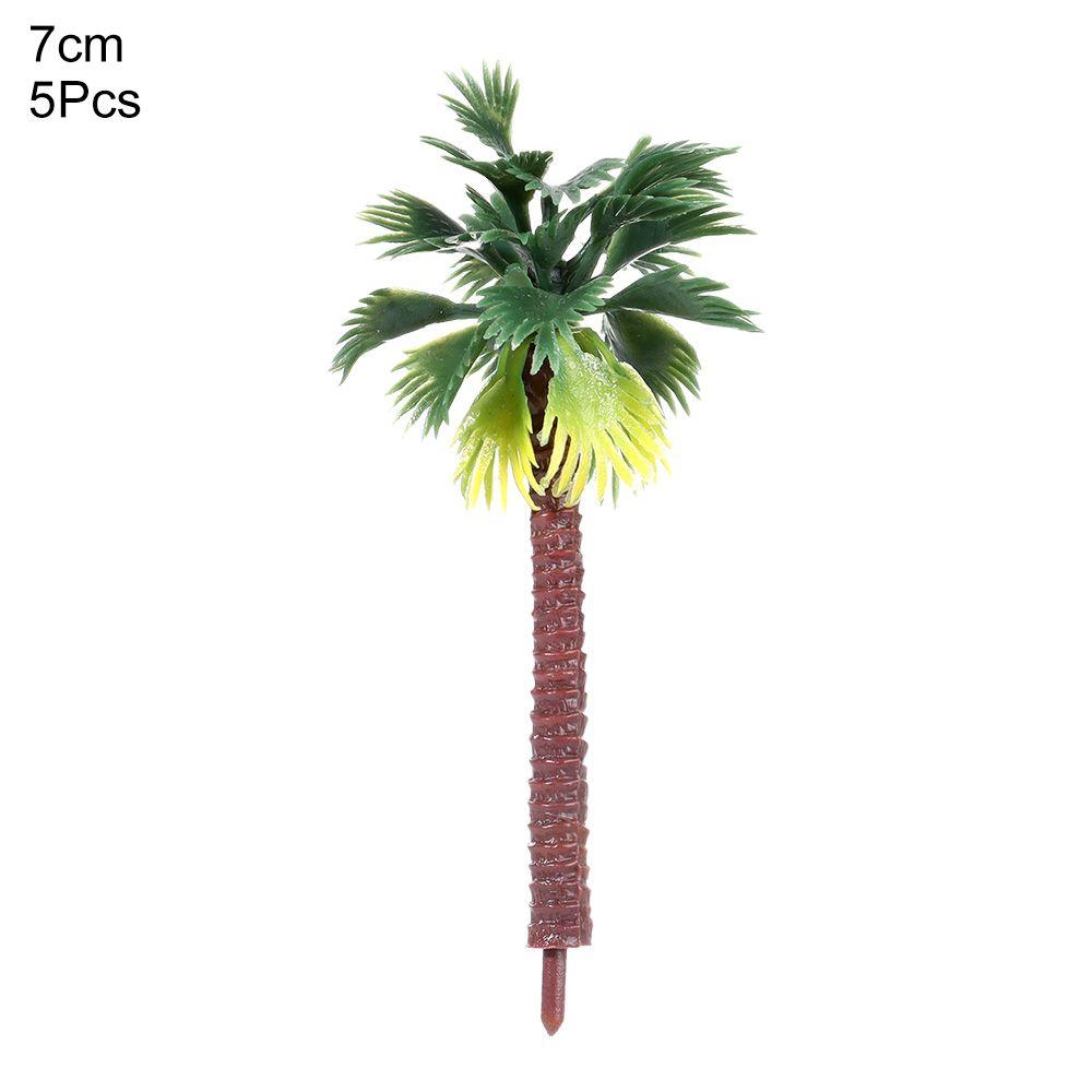5 Mini Palmiers En Plastique Pour Décorer Terrariums, Maisons De Poupée Ou Mini-jardins