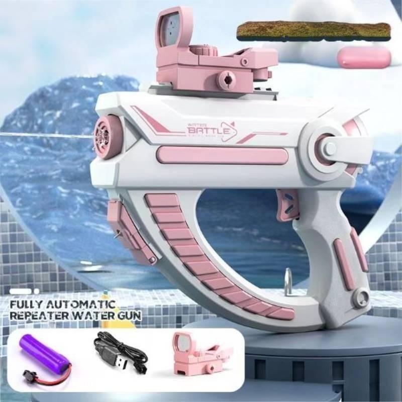 

Вместимость Электрический Большой Водный Пистолет Брызги Воды Фестивальный Реквизит Пляжный Подарок Игрушка Pink B