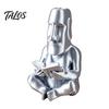 Talos 3D Printed Reading Moai Figurine Ornament, Cross-Legged Sitting Statue Desktop Decoration, Creative Sculpture, Unique Gift for Students Office