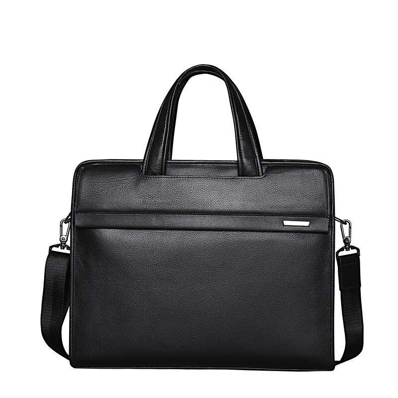 SCHWARZETIENNE Мужская кожаная деловая сумка-портфель для ноутбука 14-inch