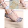 Damen Farben Sexy Ultradünne Elastische Seidige Kurze Seide Spitze Unsichtbare Socken Für Mühelose Eleganz