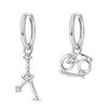 12 Constellation Series Earrings 925 Sterling Silver Women 2025 Zircon Ear Studs Sparkling Pave Hoop Earring Jewelry Gift