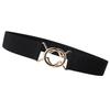 Elastic Waist Belt Stretch Waist Cincher Adjustable Metal Buckle Waistband For Dresses Skirts Pants Women Everyday Wear