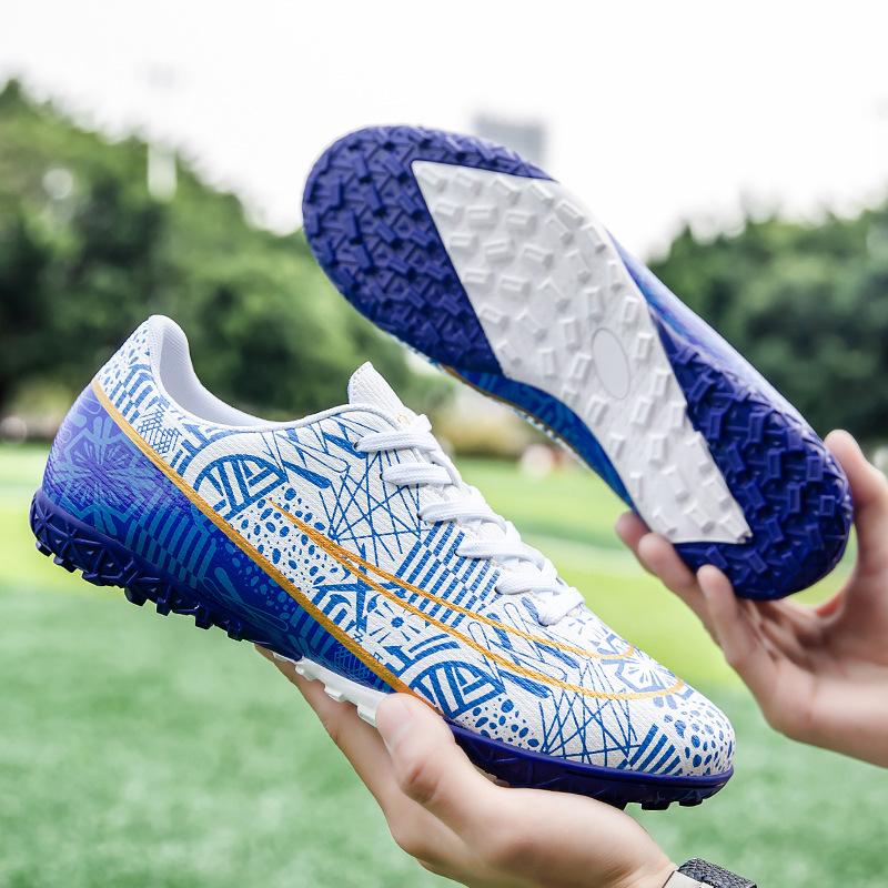 High-top adult football shoes men's and women's TF broken nails artificial turf AG long nails student training football shoes