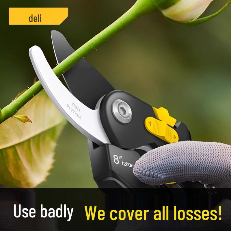 Deli Tools Labor-Saving Pruning Shears for Gardens, Fruit Trees, Flowers, and Thick Branches