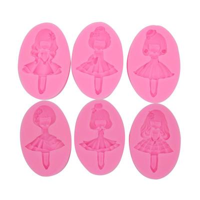 Silicone Mold Cute Girl Fondant Mold Cake Decorating Tools Chocolate Mould Baking Tools For Cakes