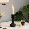 Dining Table Candle Holder Vintage Taper Holder, Nostalgic Resin Candlestick Decorative Stand for Wedding Party Dinning Centerpiece European Retro