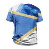 European And American Round Neck Casual Ethnic  Retro Printed Short Sleeve T-shirt Top