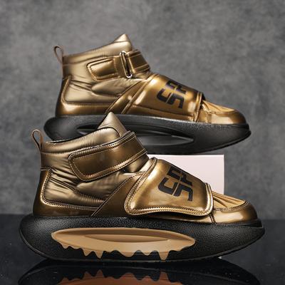 Autumn Winter New Fashion Golden Designer Sneakers for Men Height-increasing Platform Sneakers Men Trainers Leisure Sneaker Men