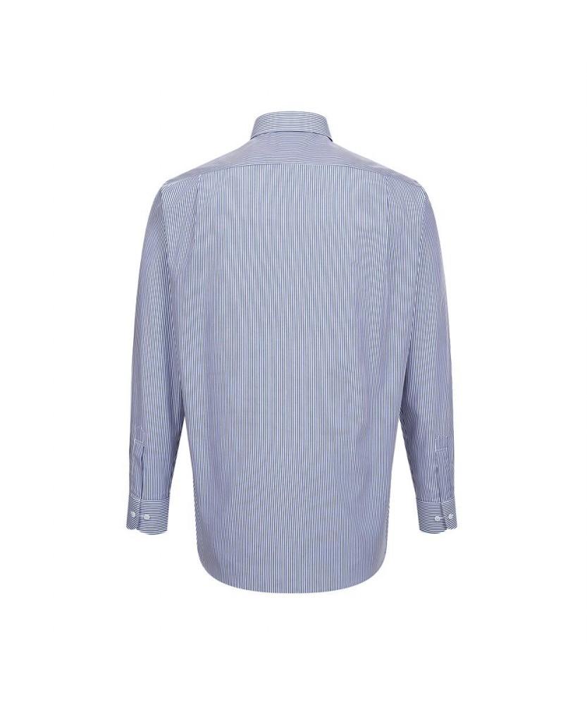 Dagseusyeocheu 100% Cotton Striped Shirt Regular Fit Blue_Dlp2Shdl120B1